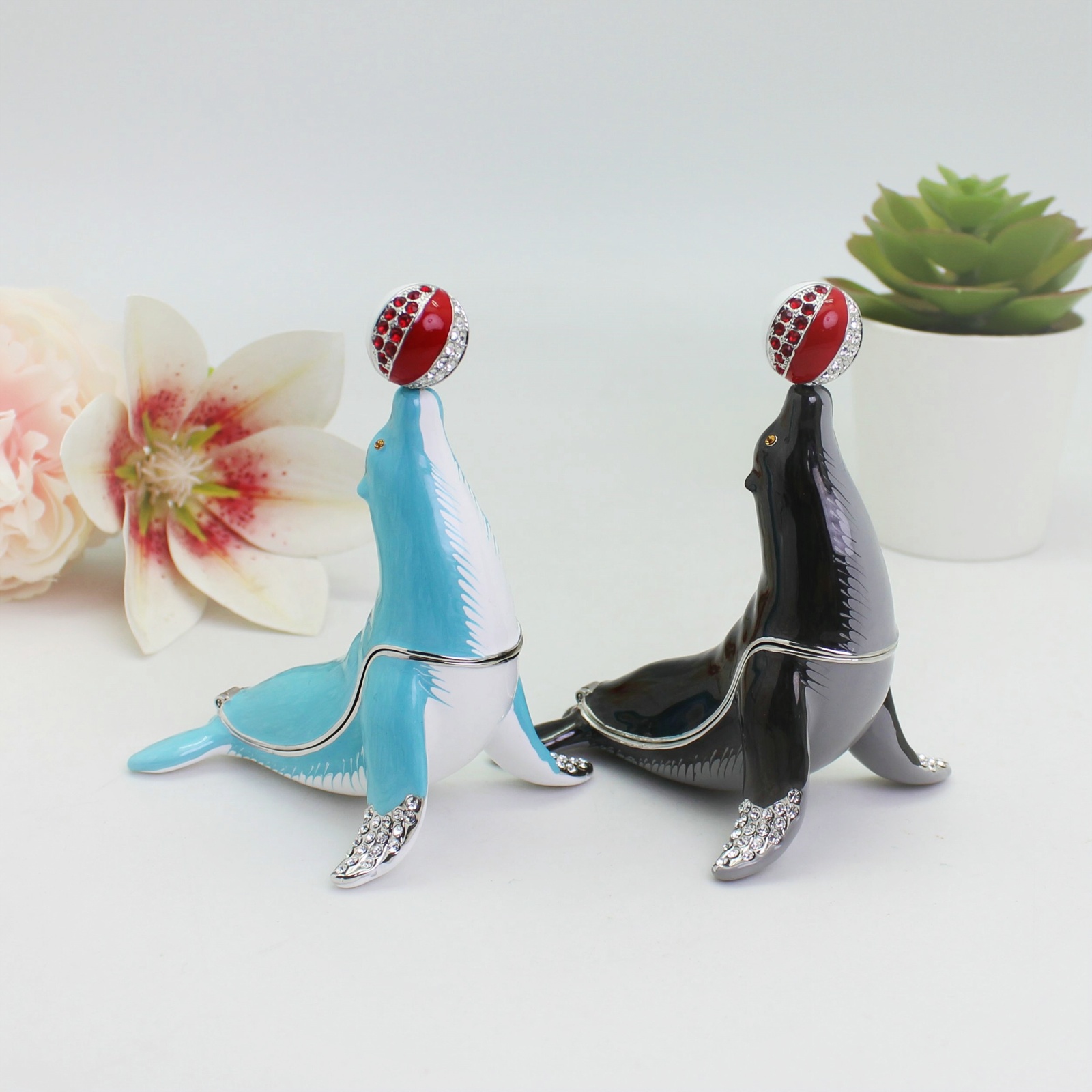 Body Jewelry Websites - SHINNYGIFTS Pudełko na bibeloty z emalią