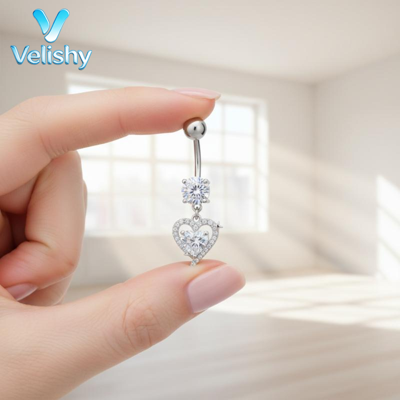 Body Jewelry Surgical Steel - Kolczyk do pępka ze stali chirurgicznej,