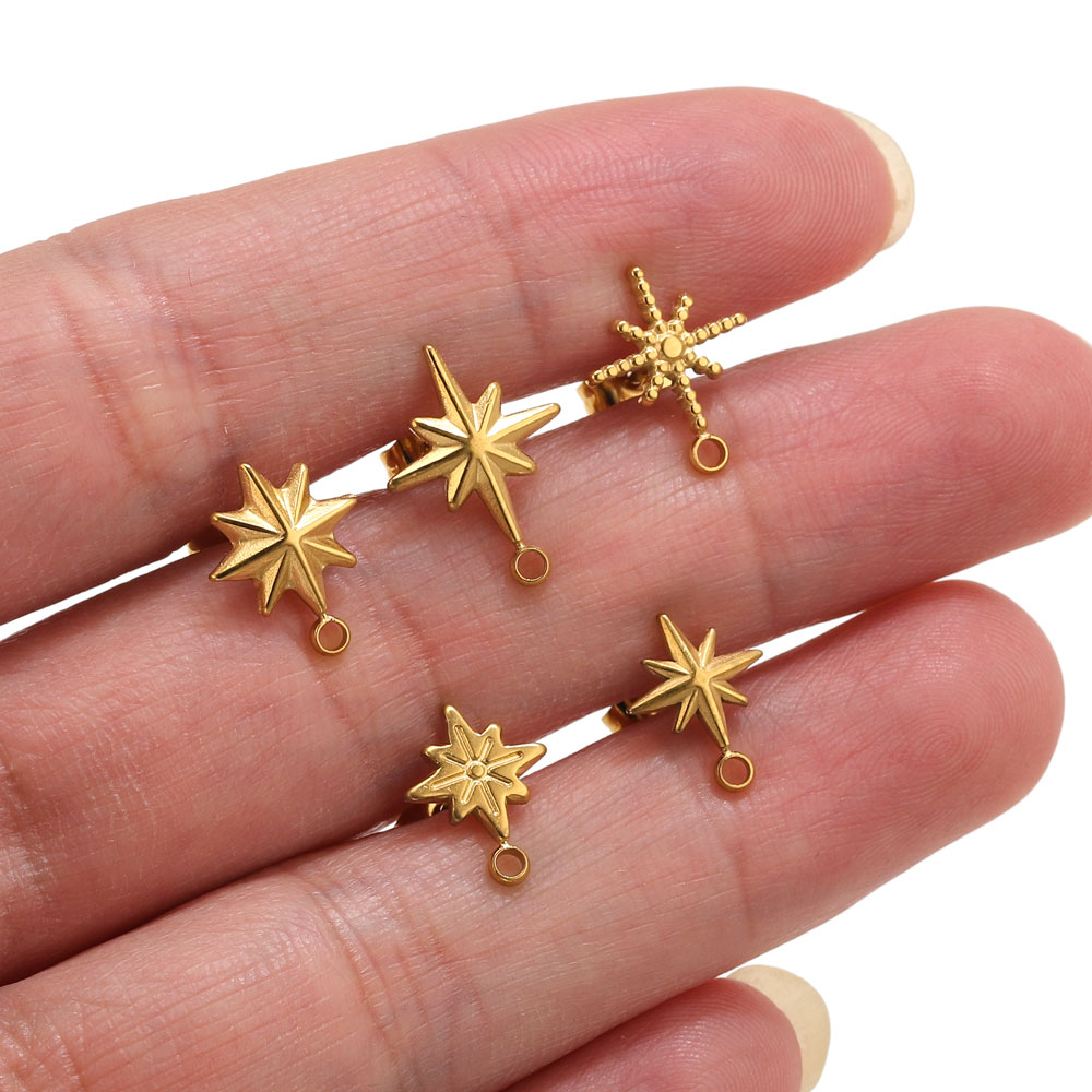 Body Jewellery - 6 szt. Kolczyki wkrętki w kształcie
