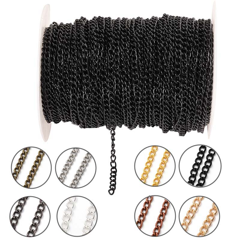 Body Jewellery - 2 metry 2.5/3.5/4.5mm Metalowy Płaski Owalny