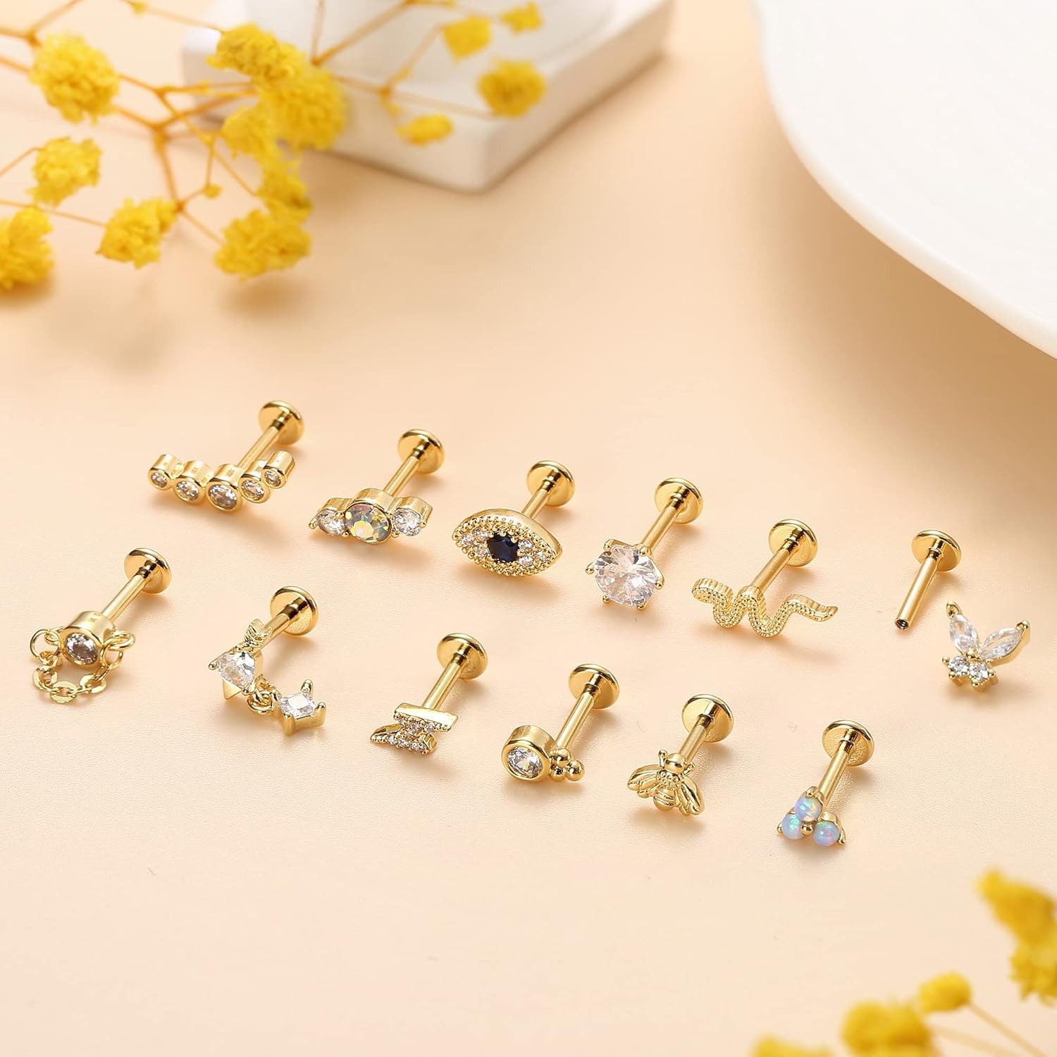 Kolczyk do chrząstki ucha Bobi – Body Jewelry Surgical Steel recenzja i cena