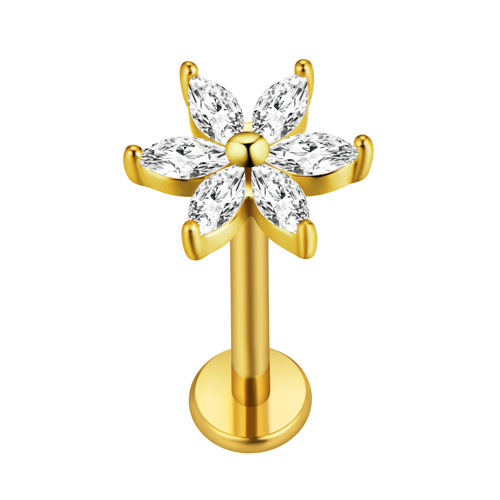 Liść klonu Labret Piercing gwi – Body Jewelry Surgical Steel recenzja i cena