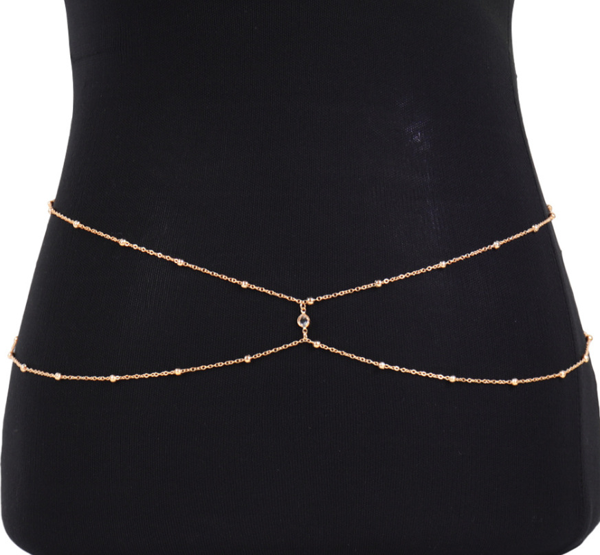 Clear Rhinestone Beaded Belly  – Body Jewellery recenzja i cena