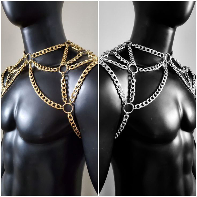 Punk Men Shoulder Body Chain B – Body Jewelry Back recenzja i cena
